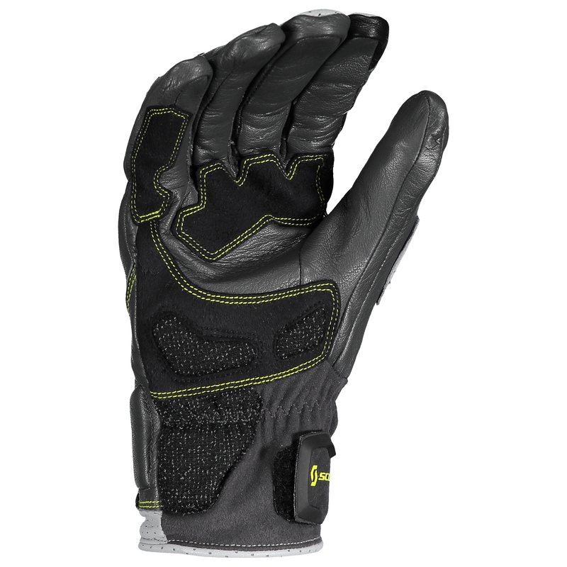 Δερμάτινα γάντια μοτοσικλέτας SCOTT SPORT ADV γκρι-πράσινα