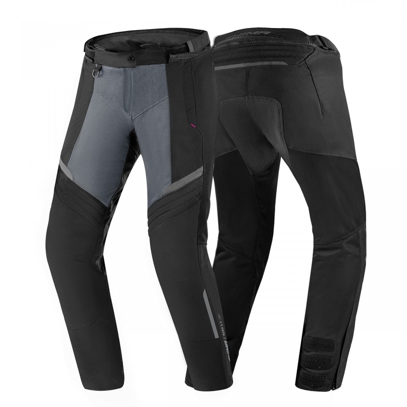 Γυναικείο παντελόνι μοτοσικλέτας Shima Rush Vented 2.0 μαύρο και γκρι