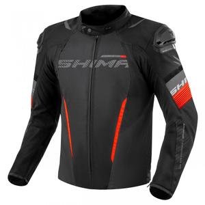 Μπουφάν μοτοσικλέτας Shima Solid 2.0 μαύρο-κόκκινο