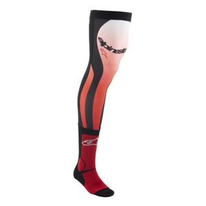 Alpinestars Knee Brace Κάλτσες Κόκκινο Fluo Λευκό Μαύρο