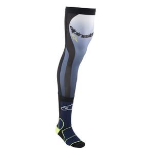 Alpinestars Knee Brace Κάλτσες Μπλε-Κίτρινο-Φλούο-Λευκό-Μαύρο
