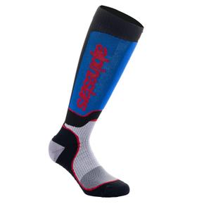 Κάλτσες Alpinestars MX Plus μαύρο-κόκκινο-μπλε-γκρι