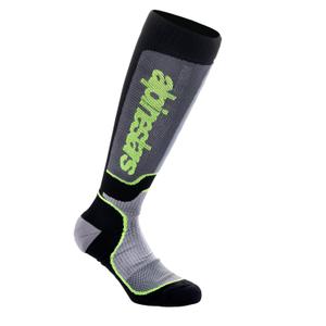 Κάλτσες Alpinestars MX Plus μαύρο-γκρι-fluo κίτρινο