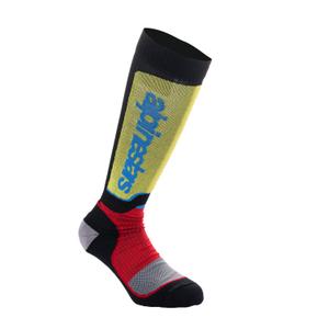 Alpinestars MX Plus Παιδικές κάλτσες Μαύρο-Κόκκινο Φλουο-Κίτρινο Φλουο-Μπλε
