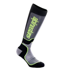 Παιδικές κάλτσες Alpinestars MX Plus Μαύρο-Γκρι-Φλουοκίτρινο