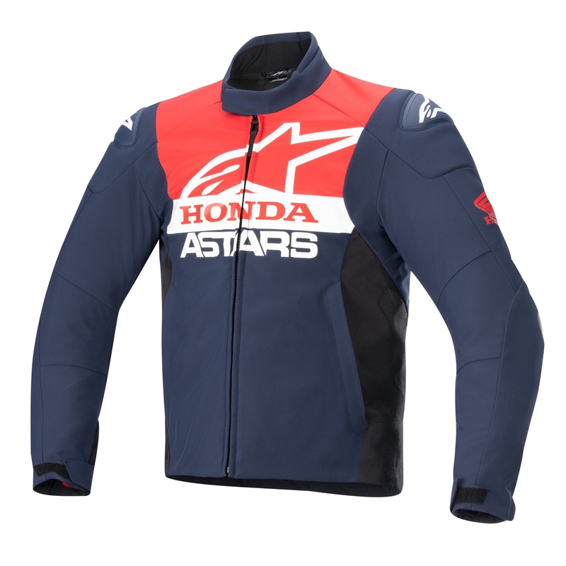 Αδιάβροχο μπουφάν μοτοσικλέτας Alpinestars SMX Honda μπλε-μαύρο-κόκκινο-λευκό