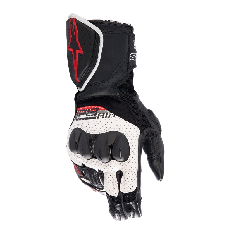 Γάντια μοτοσικλέτας Alpinestars SP-8 Air λευκά-μαύρα-κόκκινα
