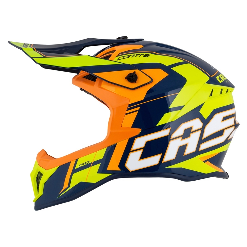 Cassida Cross Pro 2 Contra fluo κίτρινο-πορτοκαλί-μπλε κράνος motocross