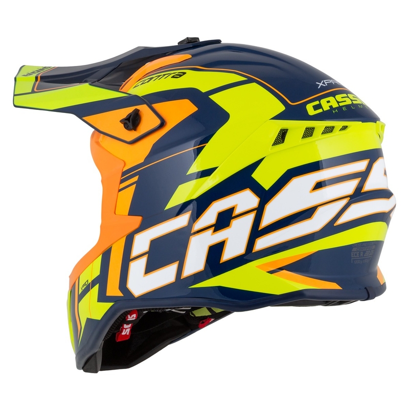 Cassida Cross Pro 2 Contra fluo κίτρινο-πορτοκαλί-μπλε κράνος motocross