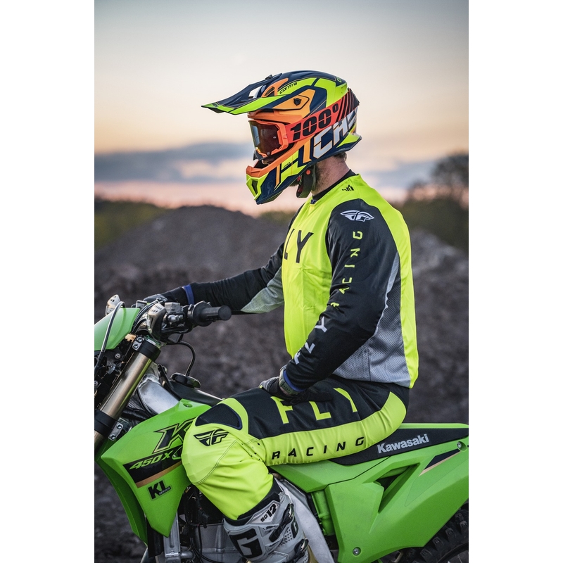 Cassida Cross Pro 2 Contra fluo κίτρινο-πορτοκαλί-μπλε κράνος motocross