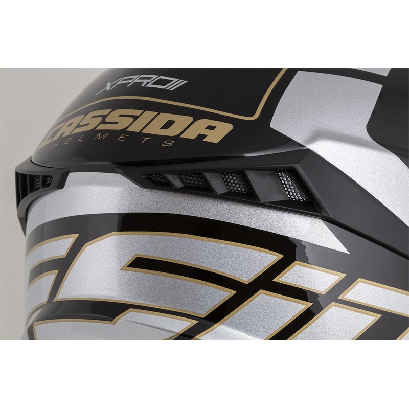 Cassida Cross Pro 2 Contra Motocross κράνος χρυσό μαργαριτάρι γκρι-μαύρο