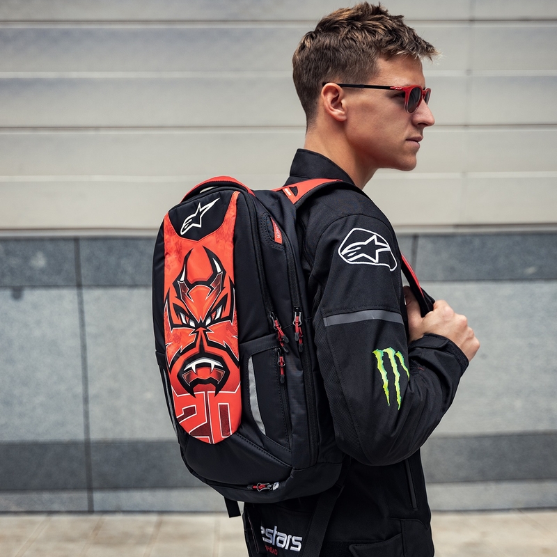 Σακίδιο πλάτης Alpinestars City Hunter FQ20 2024 μαύρο-κόκκινο-λευκό