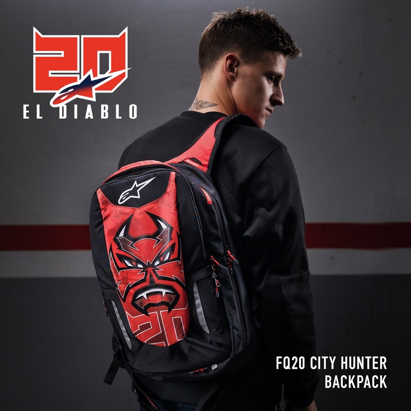 Σακίδιο πλάτης Alpinestars City Hunter FQ20 2024 μαύρο-κόκκινο-λευκό