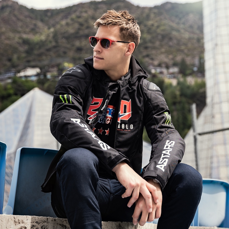 Alpinestars Zaca Air Monster FQ20 Μαύρο-κόκκινο-μπλε-λευκό-πράσινο μπουφάν μοτοσικλέτας