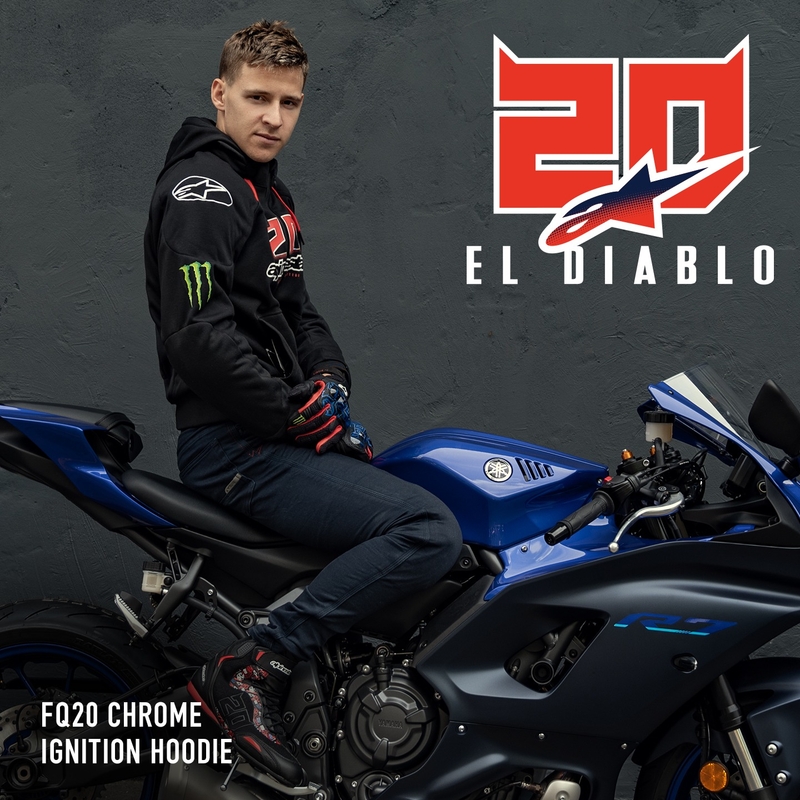 Alpinestars Chrome Ignition Monster FQ20 Μαύρο-κόκκινο-λευκό-πράσινο μπουφάν μοτοσικλέτας