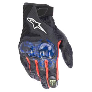 Alpinestars SMX-1 Air 2 Monster FQ20 Μαύρο-κόκκινο-μπλε-λευκό-πράσινο γάντια μοτοσικλέτας