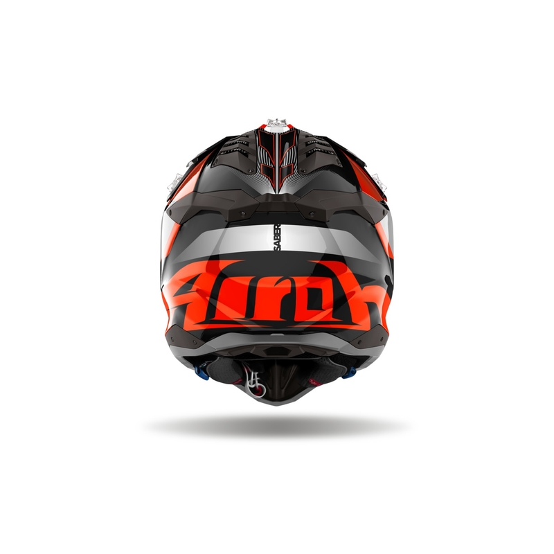 Κράνος Motocross Airoh Aviator 3 Saber γυαλιστερό πορτοκαλί