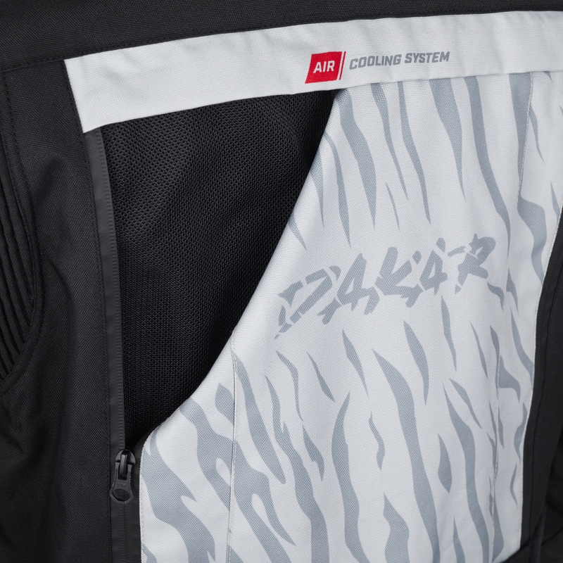 Μπουφάν μοτοσικλέτας RSA Dakar 2 μαύρο-γκρι-κόκκινο