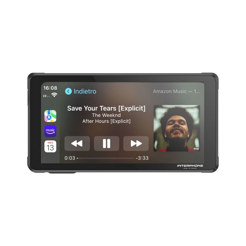 Interphone RIDESYNC Οθόνη Apple CarPlay και Android Auto για μοτοσικλέτες