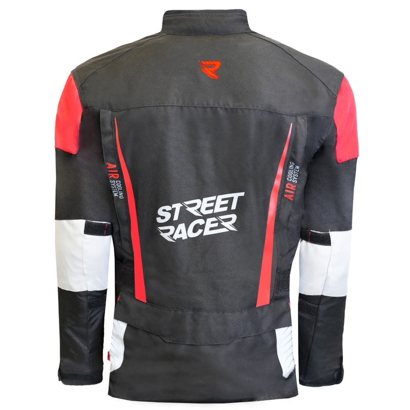 Street Racer All Season Μαύρο-Γκρι-Κόκκινο μπουφάν μοτοσικλέτας