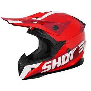 Dětská motokrosová helma Shot Pulse Airfit lesklá červená výprodej