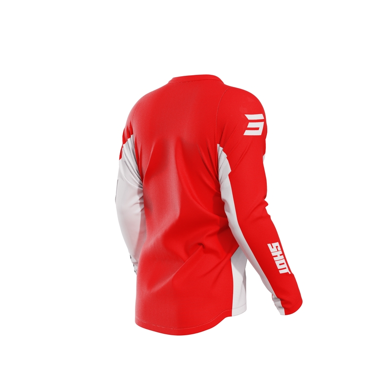 Motocross φανέλα Shot Devo Star κόκκινο προσφορά