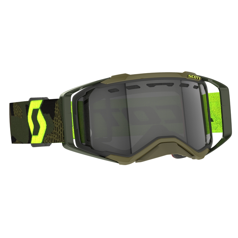 Motokrosové brýle Scott Prospect Enduro LS khaki-fluo žluto-šedé