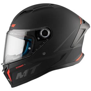 MT Stinger 2 Στερεό ενσωματωμένο κράνος μοτοσικλέτας μαύρο ματ