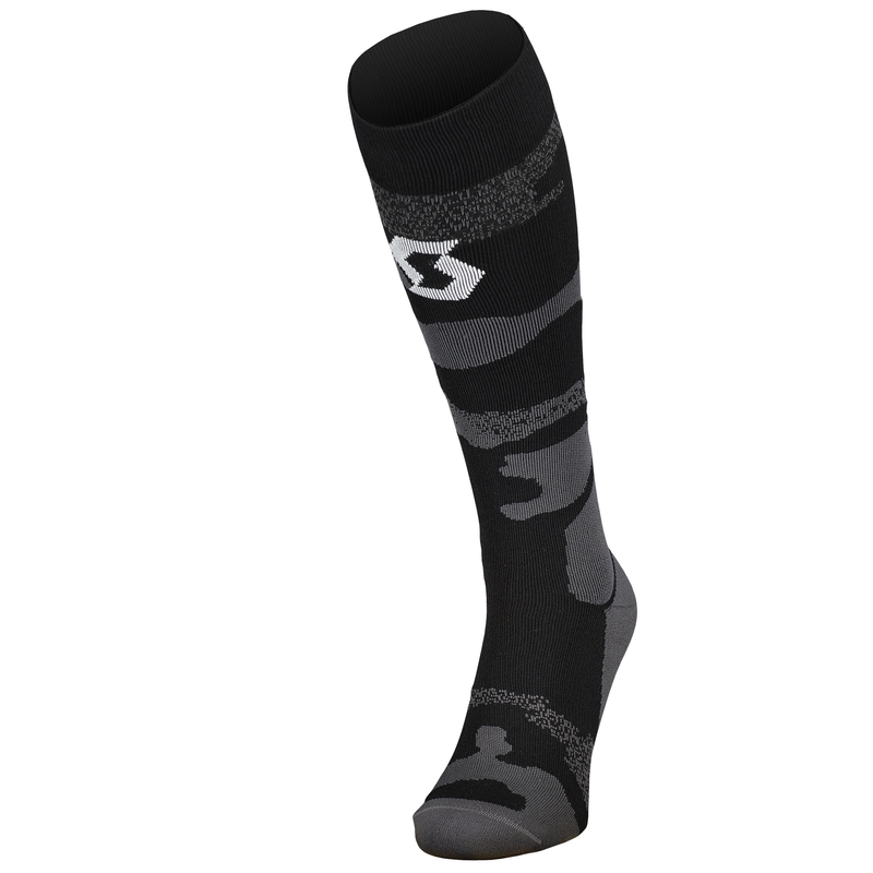 Κάλτσες SCOTT MID LONG CAMO γκρι και λευκό