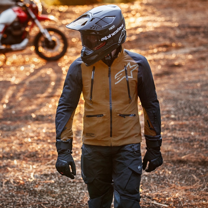 Alpinestars Hyde XT Drystar XF μπουφάν μοτοσυκλέτας μαύρη άμμος