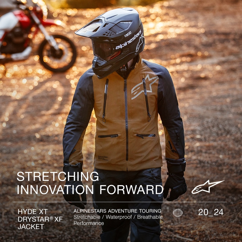 Alpinestars Hyde XT Drystar XF μπουφάν μοτοσυκλέτας μαύρη άμμος