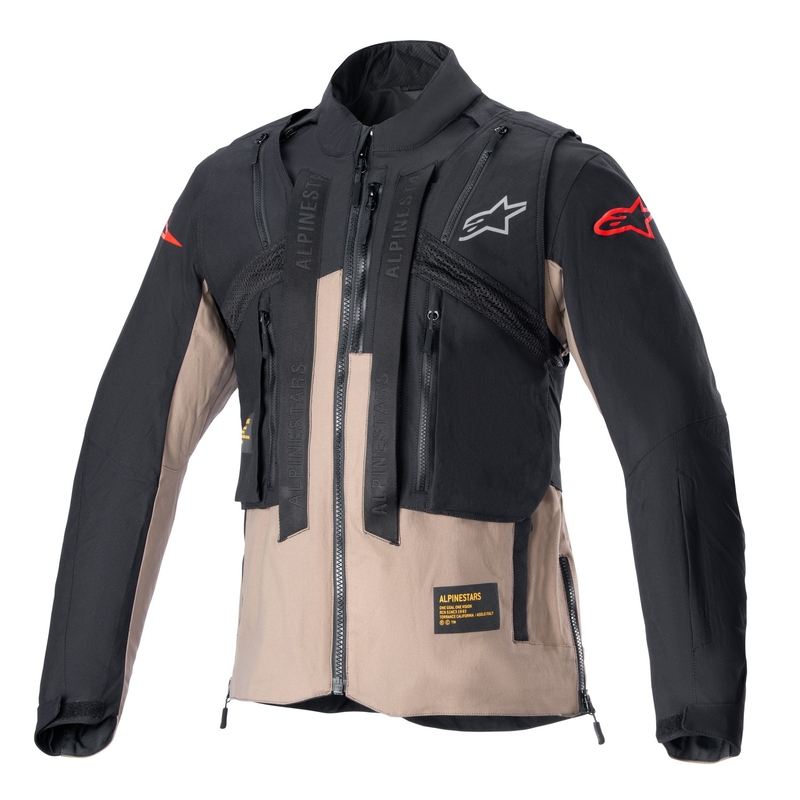 Alpinestars Techdura Μαύρο και καφέ μπουφάν μοτοσικλέτας