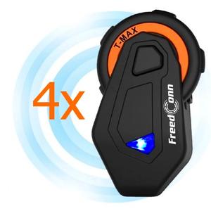 Σετ 4 συσκευών ενδοεπικοινωνίας Bluetooth T-MAX