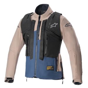 Alpinestars Techdura Μαύρο-Καφέ-Σκούρο μπλε μπουφάν μοτοσικλέτας