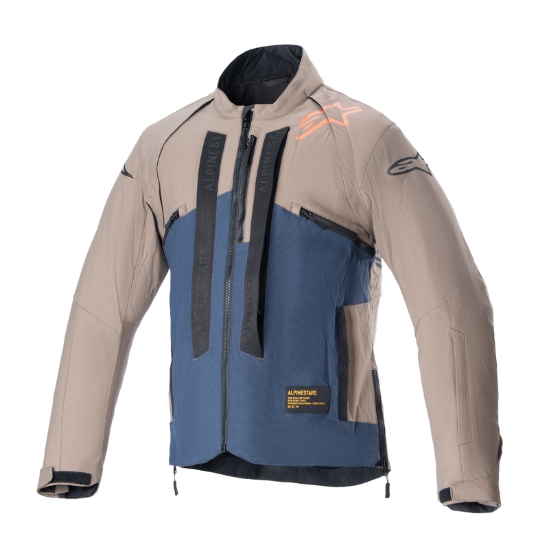 Alpinestars Techdura Μαύρο-Καφέ-Σκούρο μπλε μπουφάν μοτοσικλέτας