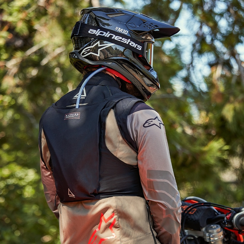 Alpinestars Techdura Μαύρο-Καφέ-Σκούρο μπλε μπουφάν μοτοσικλέτας