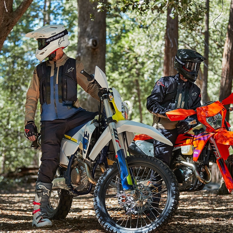Alpinestars Techdura Μαύρο-Καφέ-Σκούρο μπλε μπουφάν μοτοσικλέτας