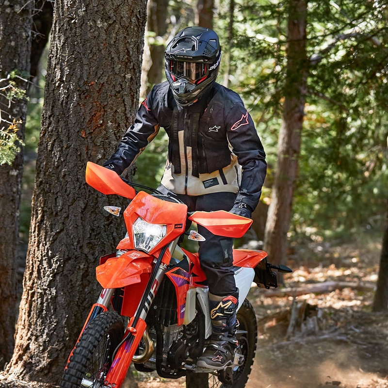 Alpinestars Techdura Μαύρο-Καφέ-Σκούρο μπλε μπουφάν μοτοσικλέτας