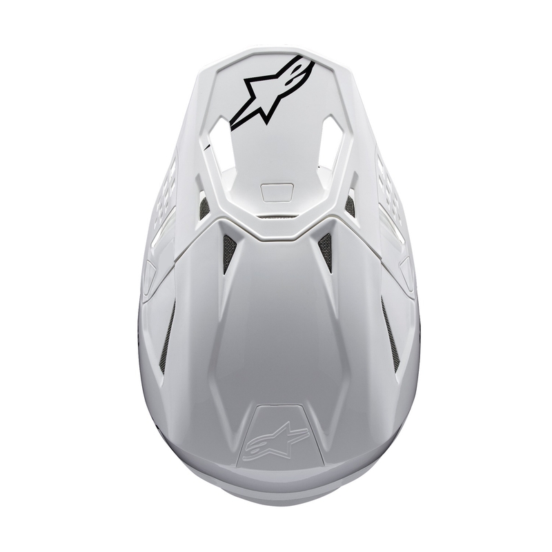 Alpinestars Supertech S-M10 Στερεό λευκό κράνος Motocross