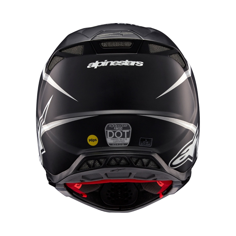 Alpinestars Supertech S-M10 Ampress Κράνος Motocross μαύρο και λευκό ματ