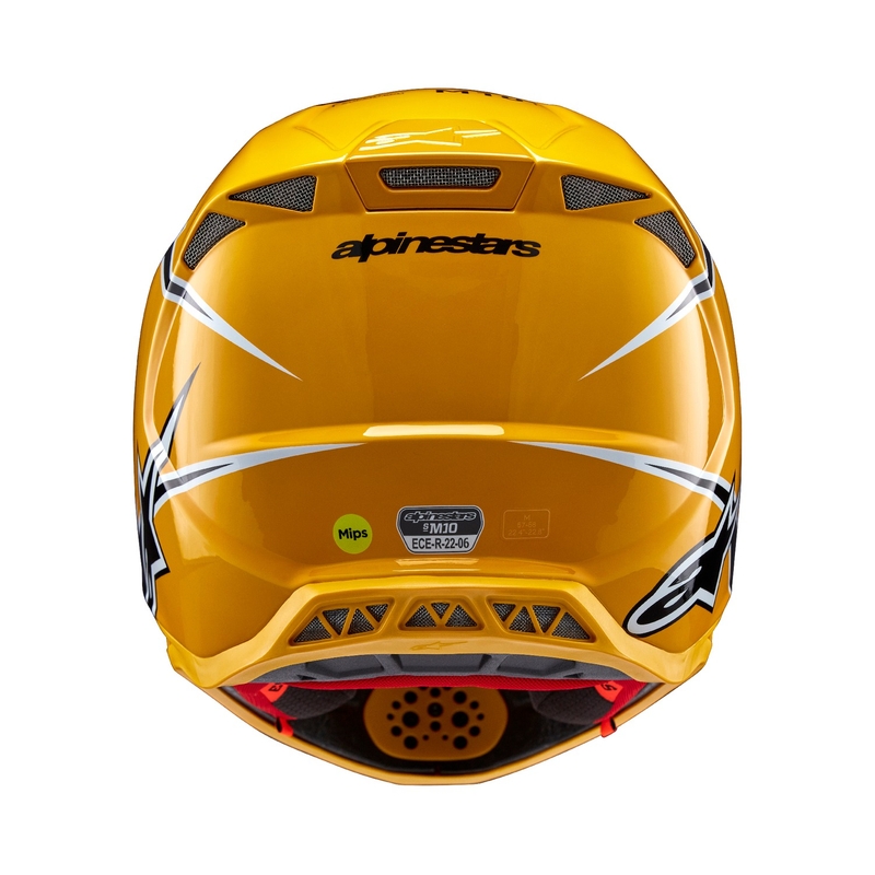 Alpinestars Supertech S-M10 Ampress Κράνος Motocross Μαύρο και κίτρινο