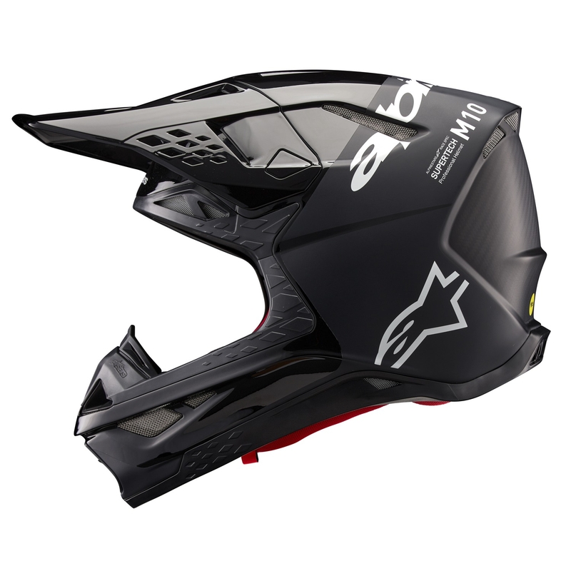 Alpinestars Supertech S-M10 Flood Κράνος Motocross μαύρο-σκούρο γκρι