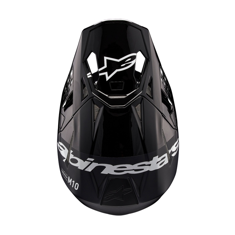 Alpinestars Supertech S-M10 Flood Κράνος Motocross μαύρο-σκούρο γκρι
