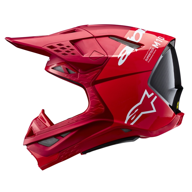 Alpinestars Supertech S-M10 Flood κράνος motocross ματ φλούο κόκκινο