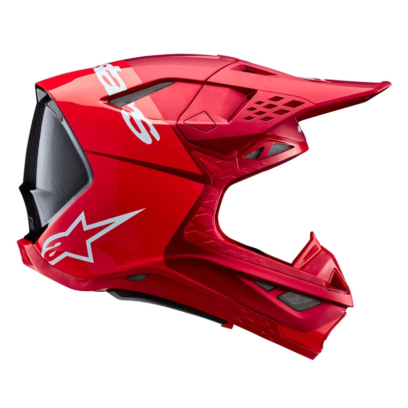 Alpinestars Supertech S-M10 Flood κράνος motocross ματ φλούο κόκκινο