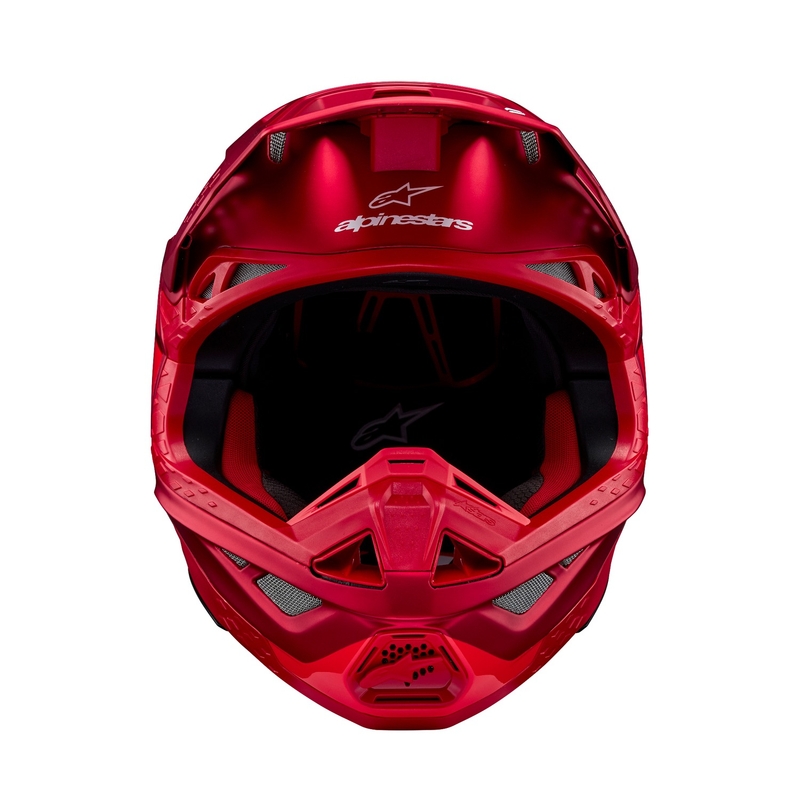 Alpinestars Supertech S-M10 Flood κράνος motocross ματ φλούο κόκκινο