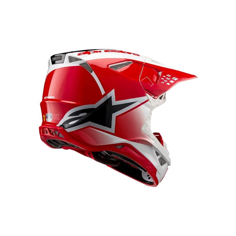 Alpinestars Supertech S-M10 Unite κράνος motocross κόκκινο και λευκό