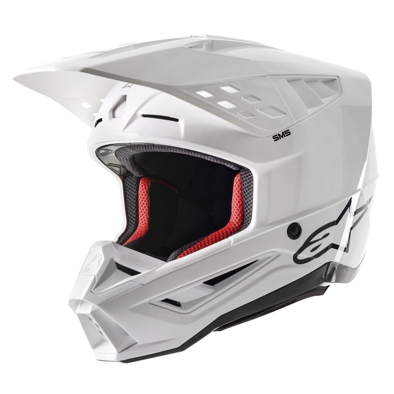 Alpinestars S-M5 Στερεό κράνος Motocross Λευκό