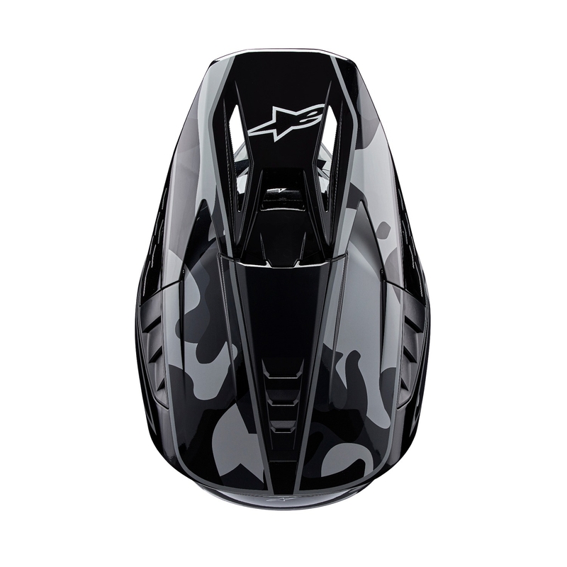 Alpinestars S-M5 Rover 2 κράνος motocross μαύρο και ασημί