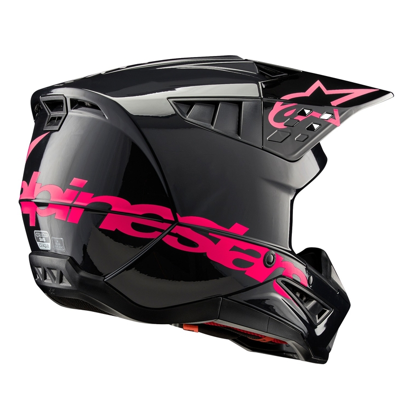 Alpinestars S-M5 Corp κράνος motocross μαύρο και ροζ